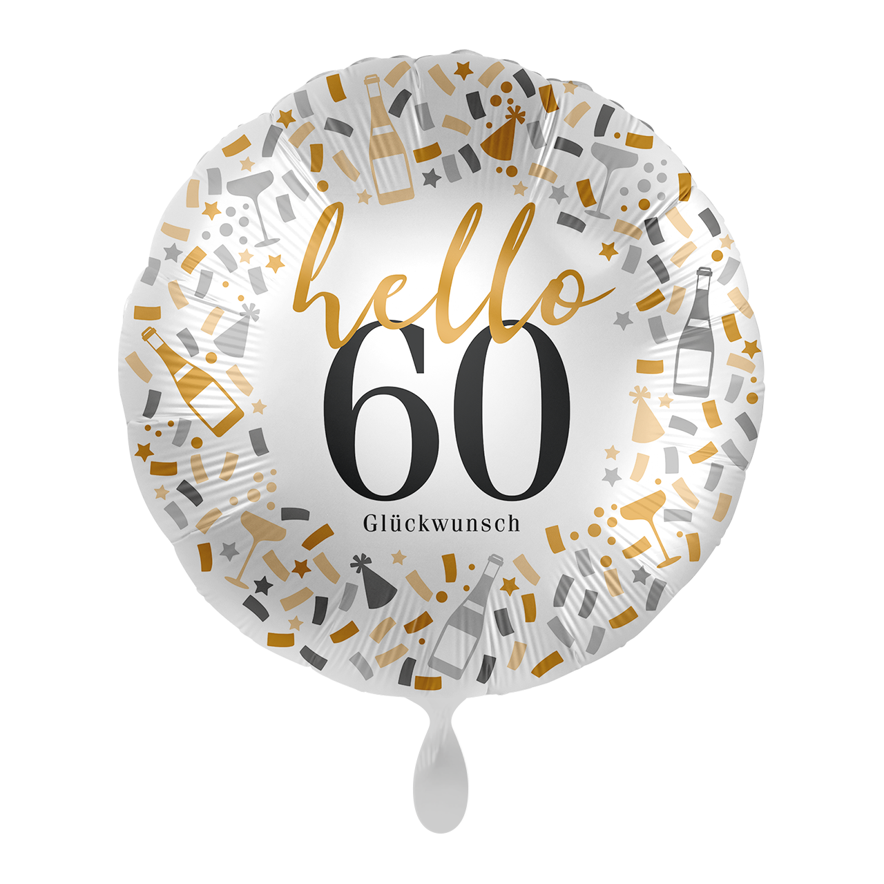 Hello Birthday Zahlen-Ballon – Ø 43 cm