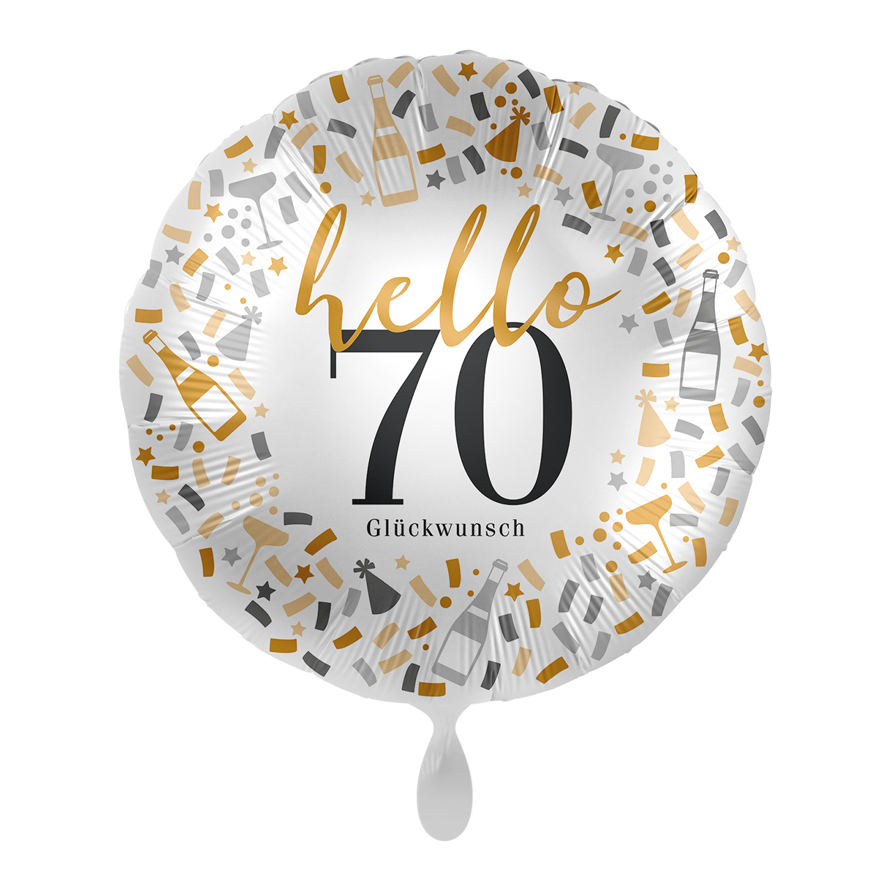 Hello Birthday Zahlen-Ballon – Ø 43 cm