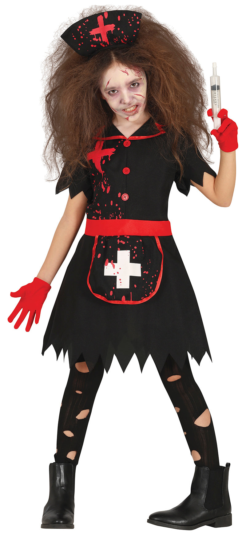 Finstere Zombie Krankenschwester Kostüm – Gruseliges Halloween Outfit
