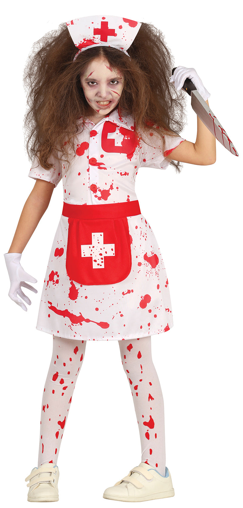 Zombie Krankenschwester Kostüm für Kinder – Gruseliges Halloween-Outfit