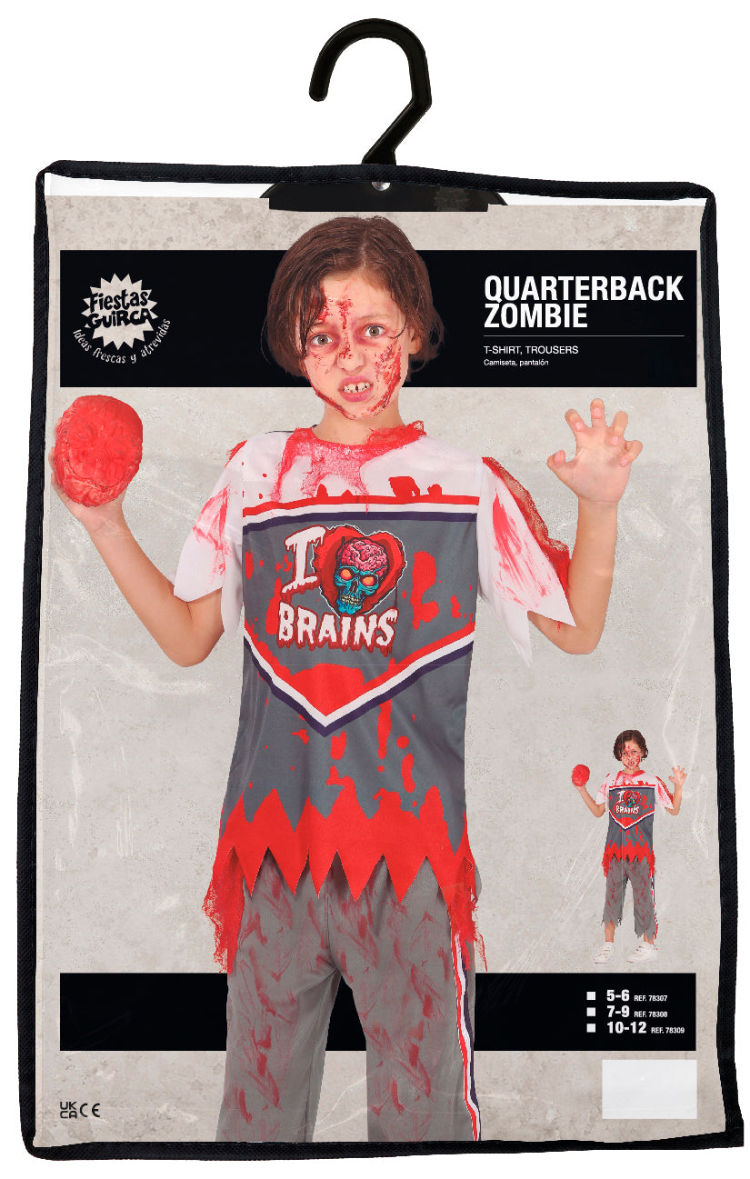 Zombie Quarterback Kinderkostüm – Gruseliges Halloween Outfit für kleine Football-Fans