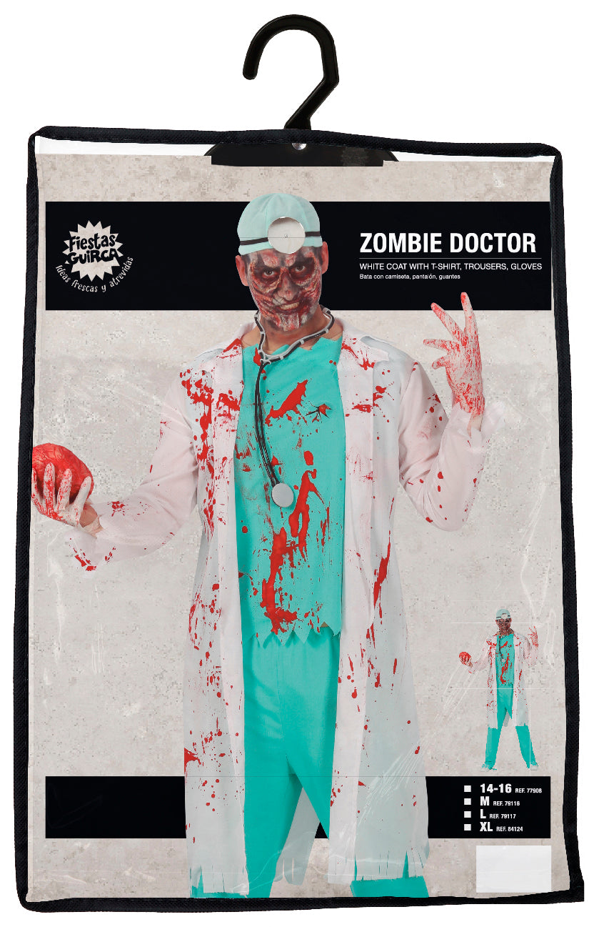 Zombie Arzt Kostüm für Herren – Gruseliges Horror-Outfit für Halloween