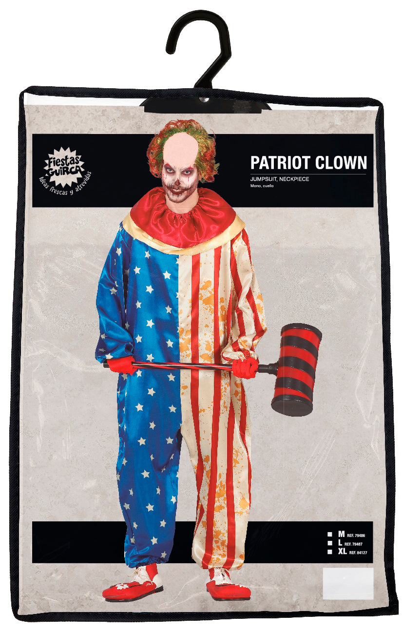 Amerikanischer Clown Kostüm – Gruseliges Halloween- & Karnevals