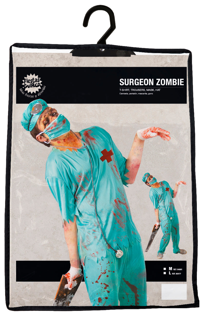 Zombie Chirurg Kostüm – Blutiges Arzt Outfit für Halloween & Horror-Party