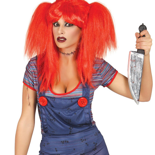 Killer Puppe Damenkostüm – Gruseliges Halloween Outfit für Erwachsene