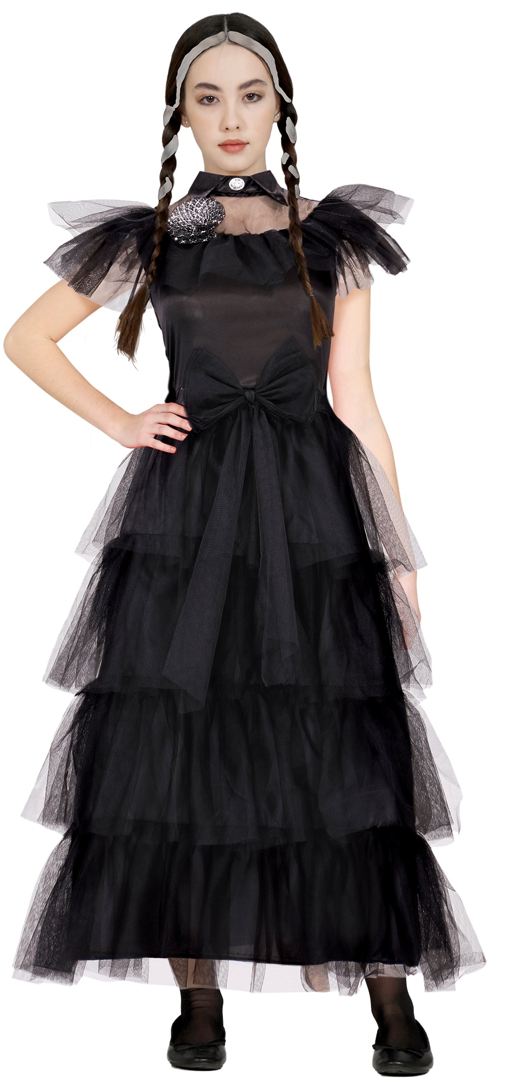 Gothic Ball Königin Kostüm für Teens – Dunkle Eleganz für Halloween & Karneval