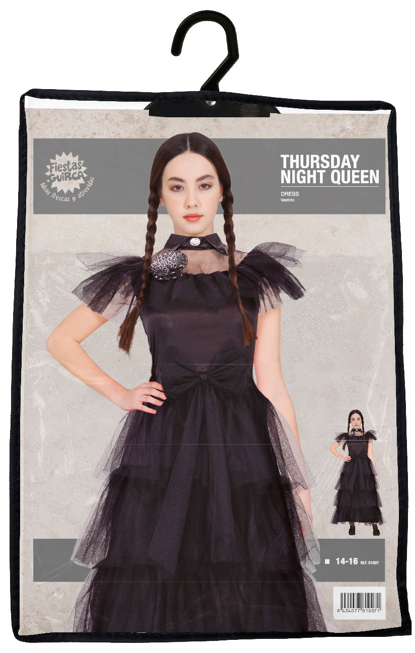 Gothic Ball Königin Kostüm für Teens – Dunkle Eleganz für Halloween & Karneval