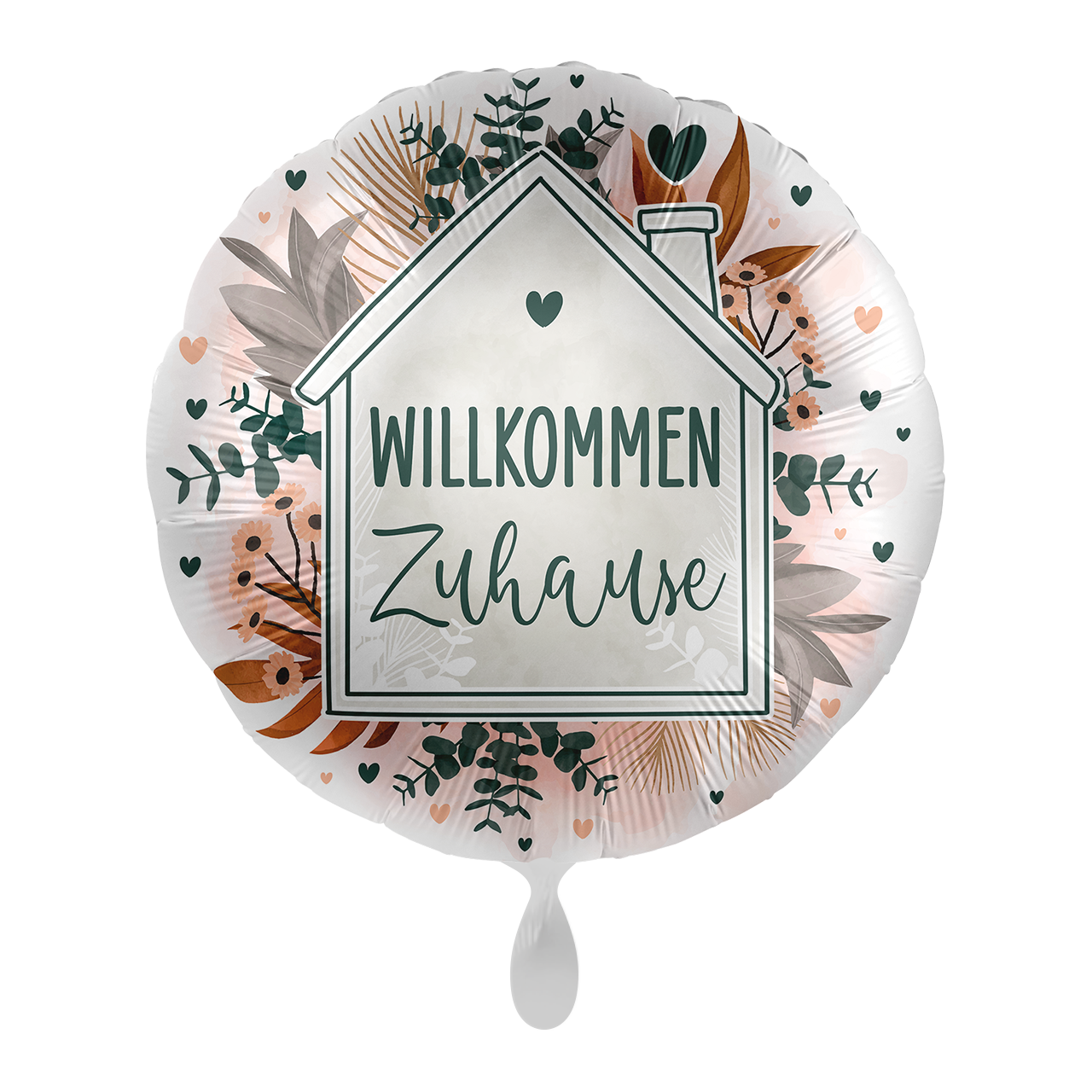 Folienballon – Willkommen Zuhause Ø 45 cm