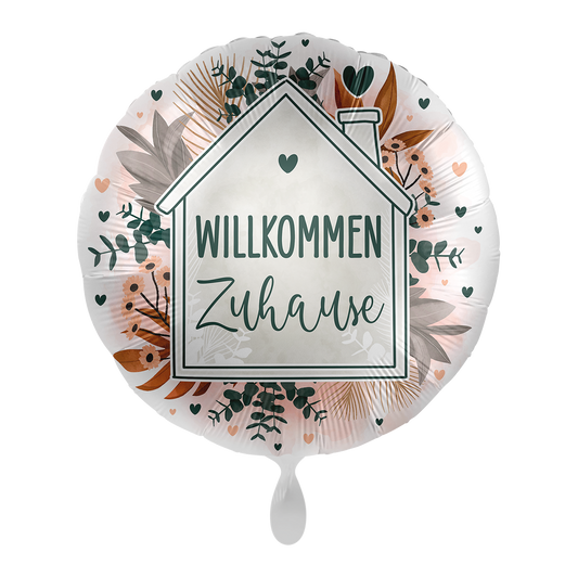Folienballon – Willkommen Zuhause Ø 45 cm
