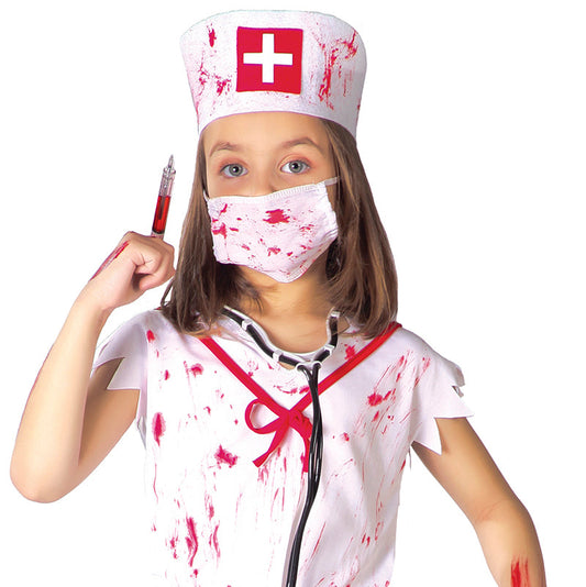 Zombie Krankenschwester Kinderkostüm – Gruseliges Halloween Outfit