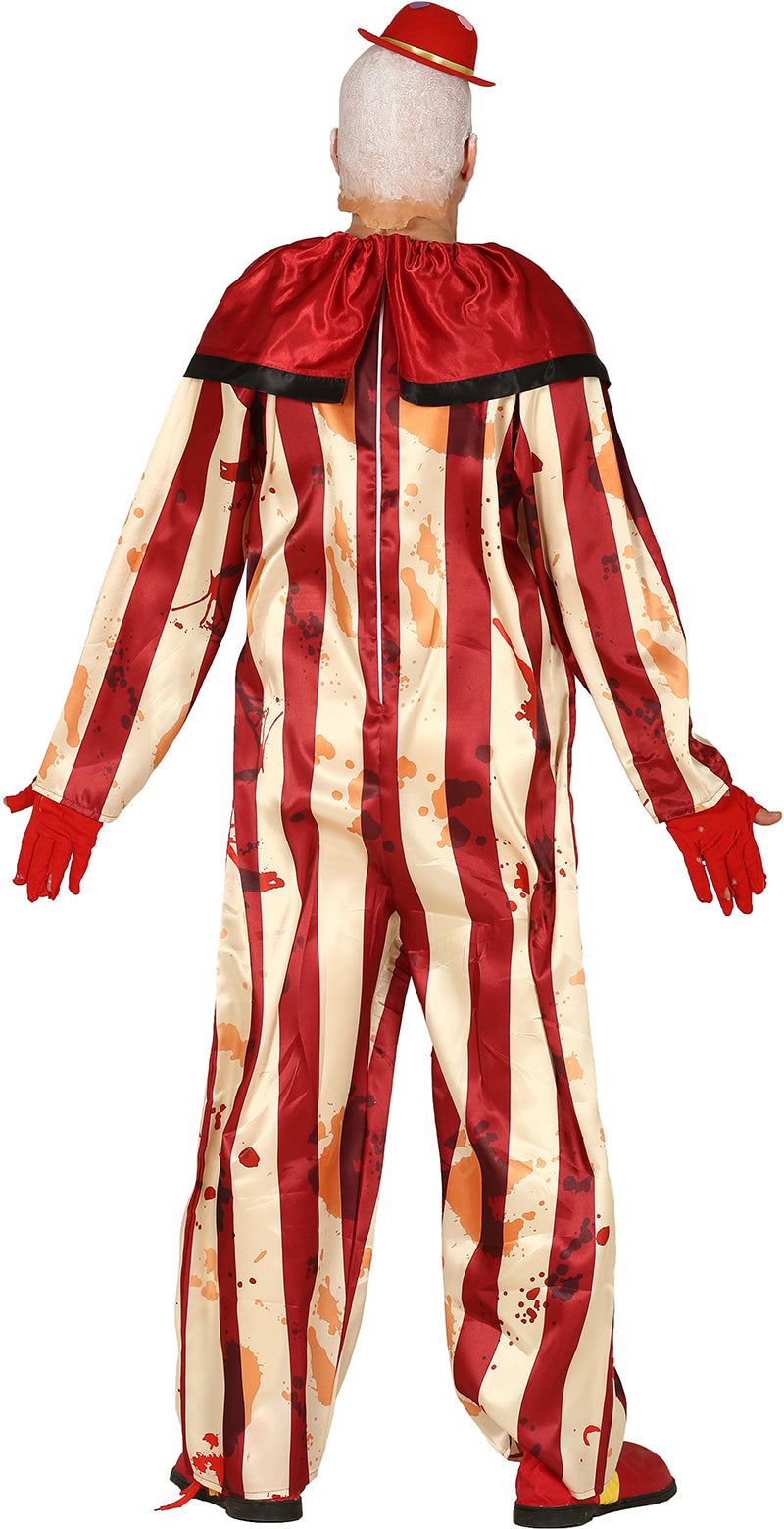 Blutiger Killer Clown Kostüm für Herren – Grusel-Horror-Outfit für Halloween