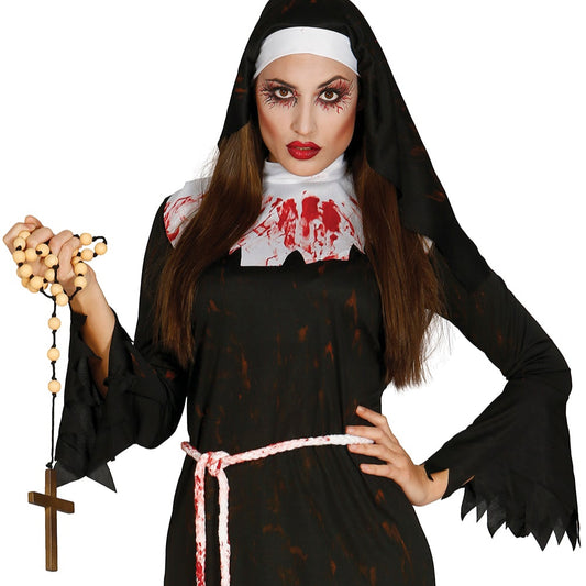 Zombie Nonne Damen Kostüm – Halloween Horror Outfit