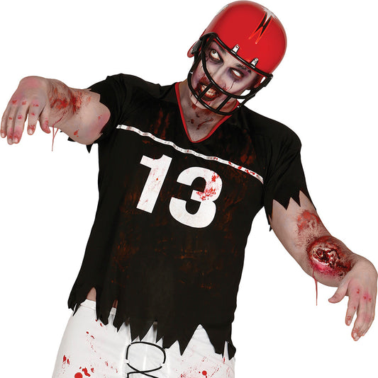 Zombie Quarterback Herren Kostüm – Gruseliges Football Outfit für Halloween