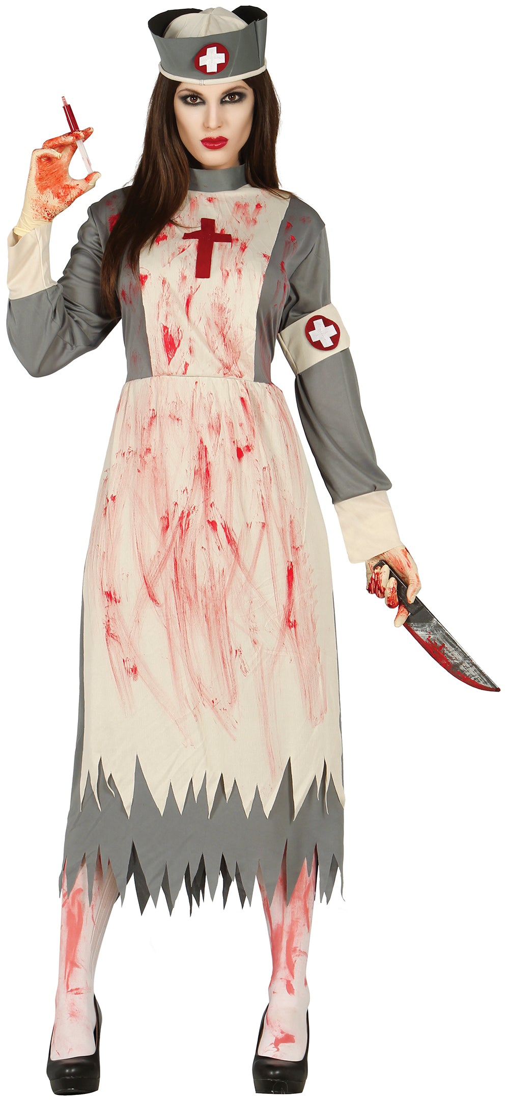 Blutiges Vintage Krankenschwester Kostüm für Damen – Horror-Outfit