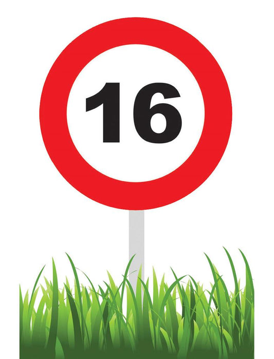 Gartenschild „Traffic“ – Ø 35 cm