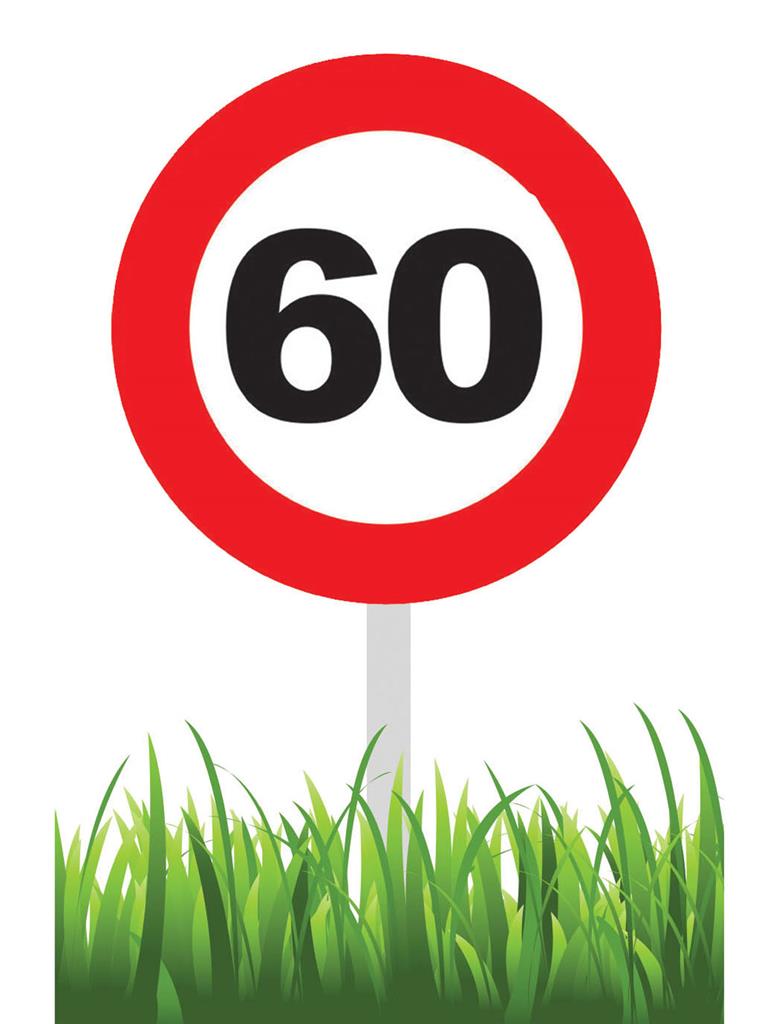 Gartenschild „Traffic“ – Ø 35 cm