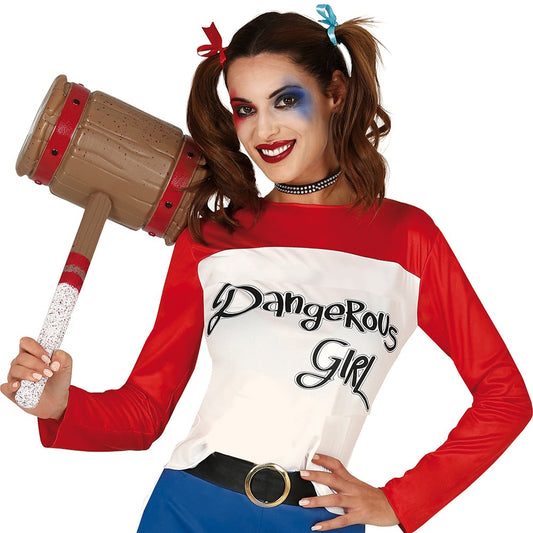 Verrückte Harlekin Kostüm Damen – Horror Verkleidung für Halloween & Party