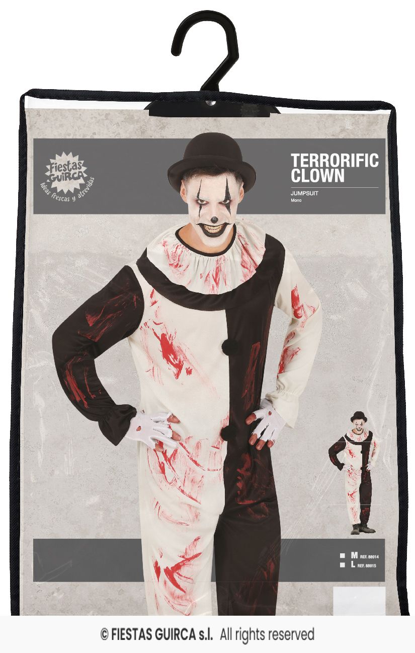 errorizer Clown Kostüm – Horror Clown Verkleidung für Halloween