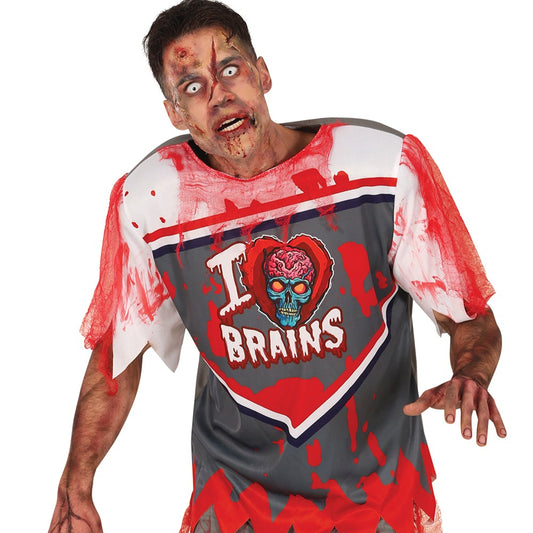 Zombie Quarterback Herren Kostüm – Gruseliges Football Outfit für Halloween