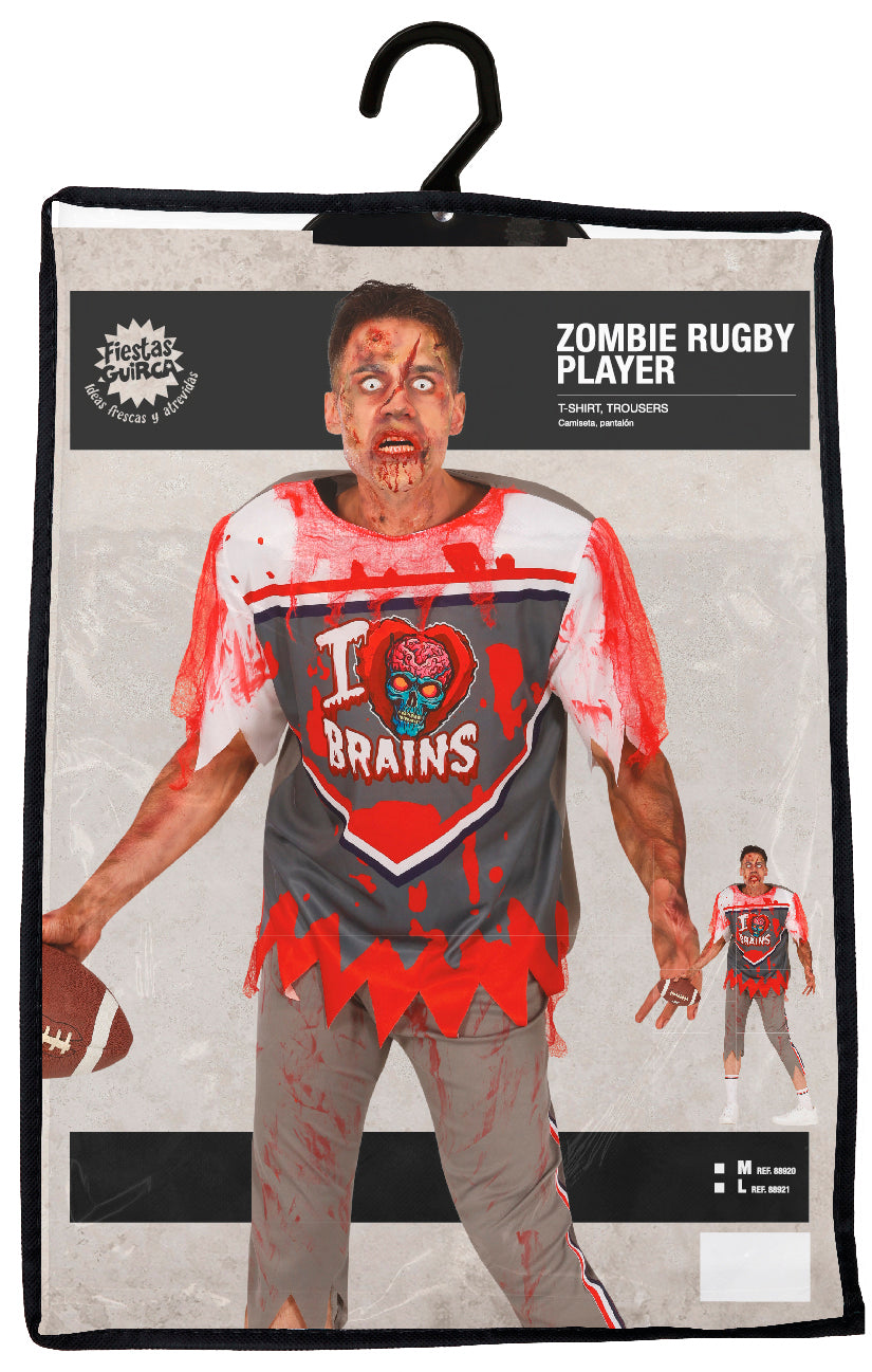 Zombie Quarterback Herren Kostüm – Gruseliges Football Outfit für Halloween