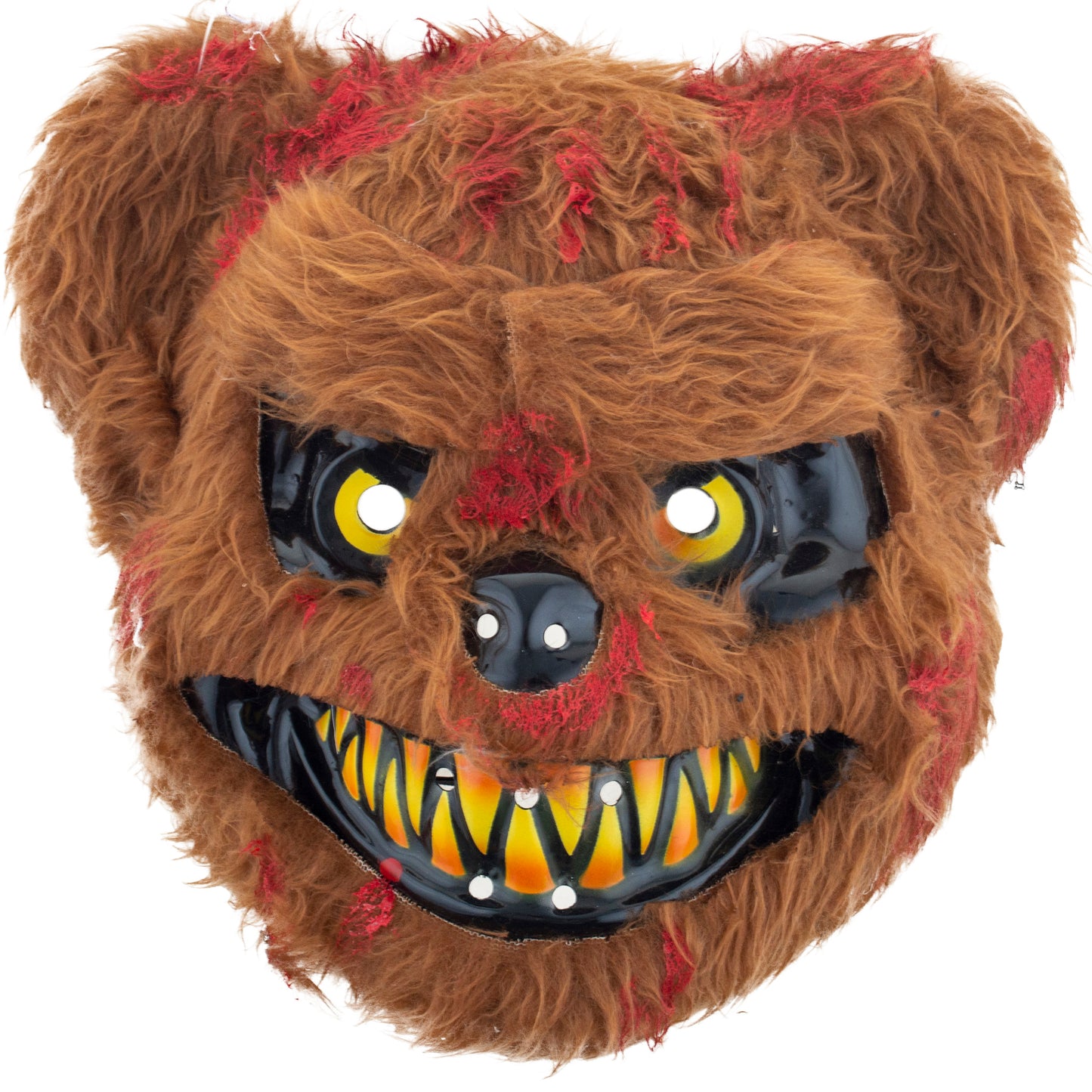 Grusel Bär Maske – Braun, Horror Tiermaske für Halloween & Party