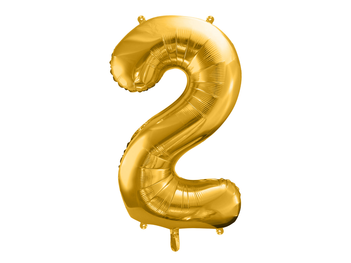 Folienballon Zahl – 86 cm, Gold