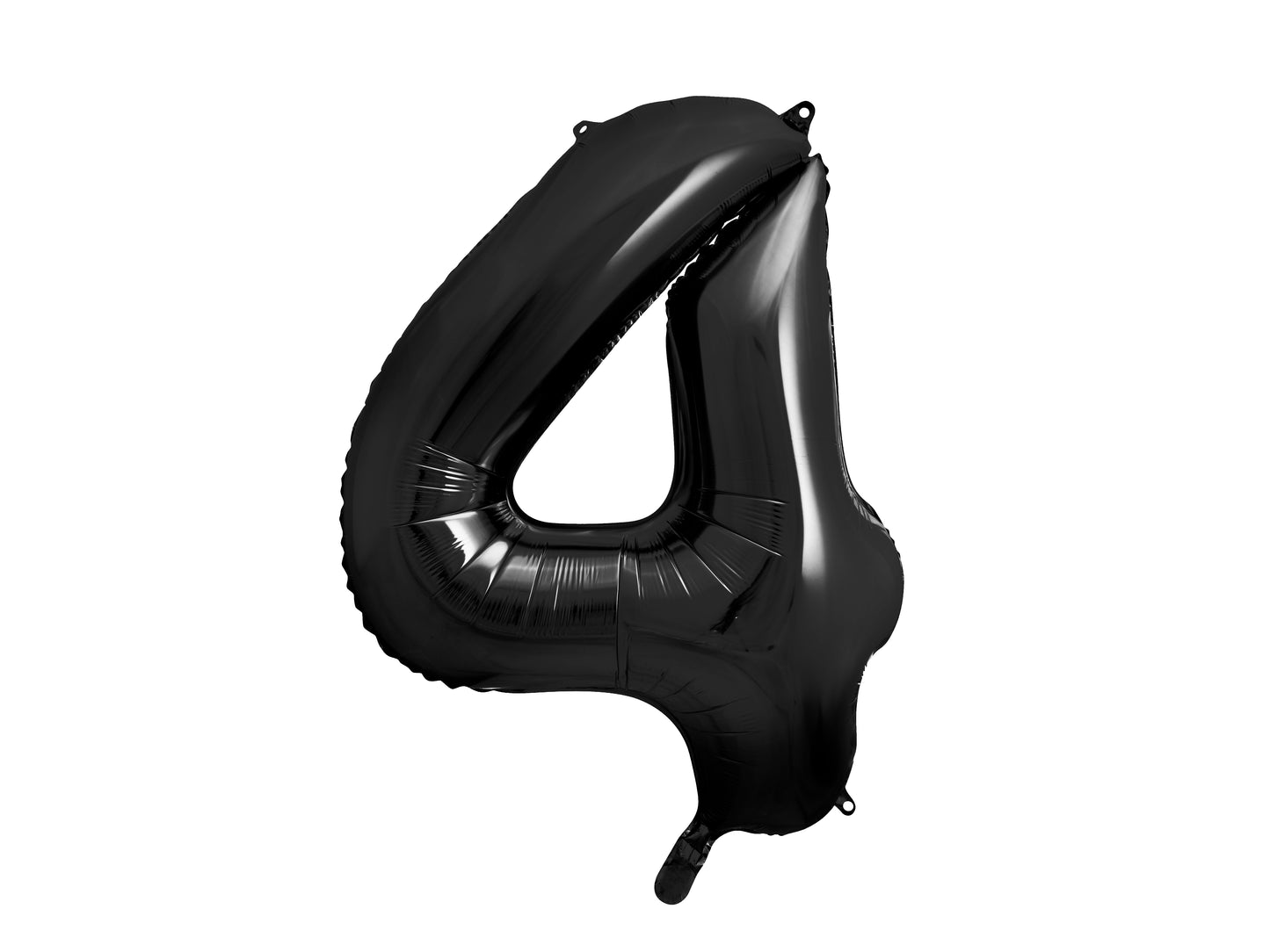 Folienballon Zahl - 86 cm, Schwarz