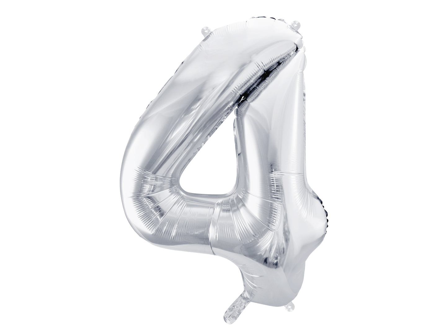Folienballon Zahl – 86 cm, Silber