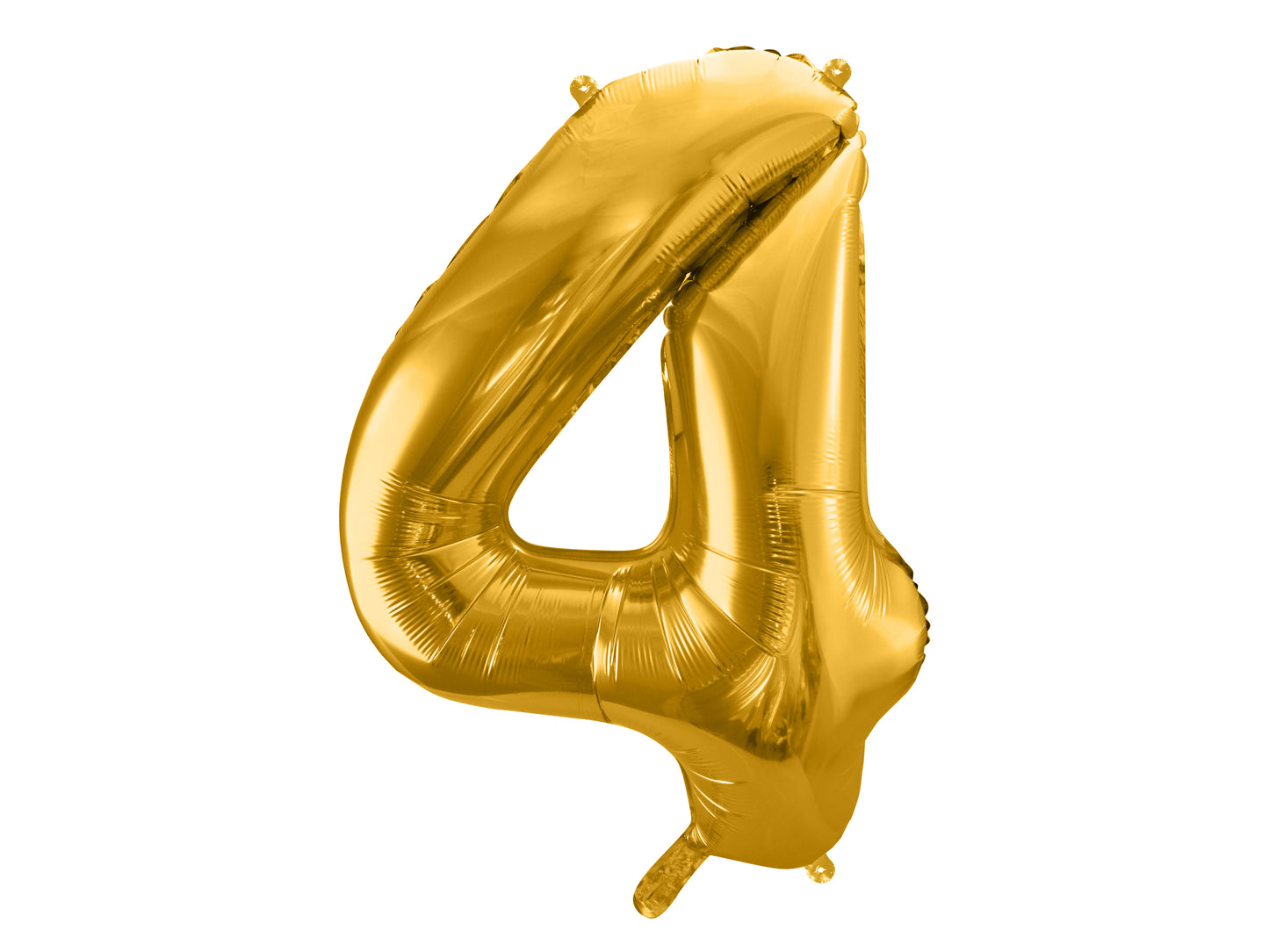 Folienballon Zahl – 86 cm, Gold
