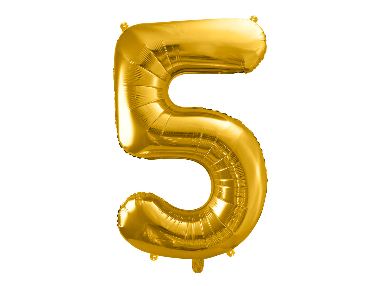 Folienballon Zahl – 86 cm, Gold