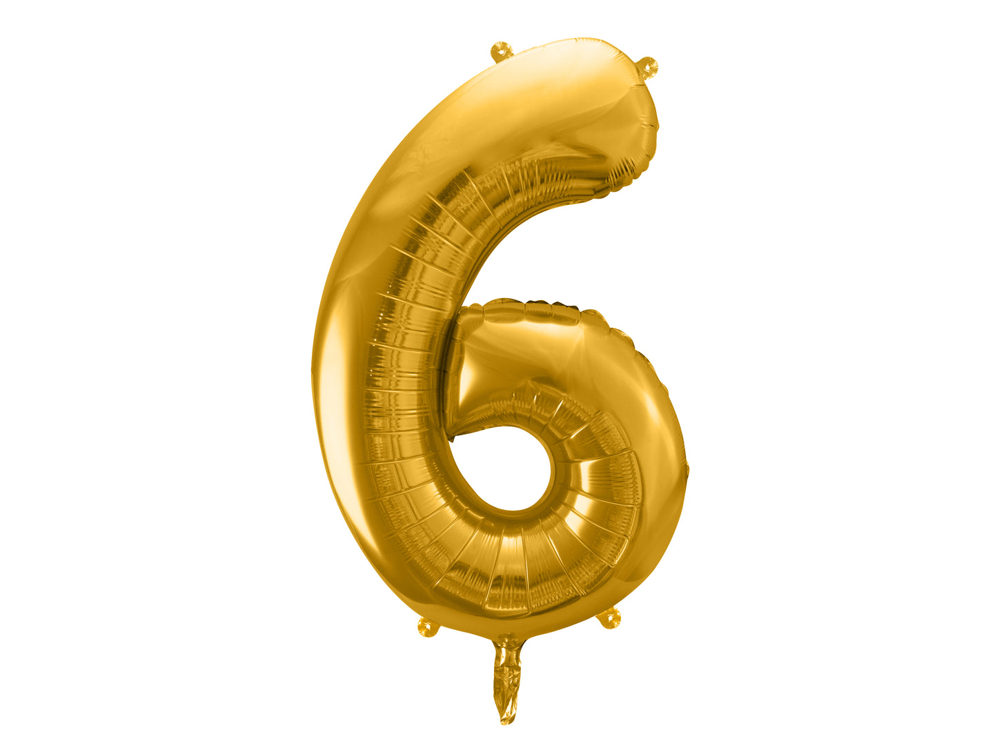 Folienballon Zahl – 86 cm, Gold