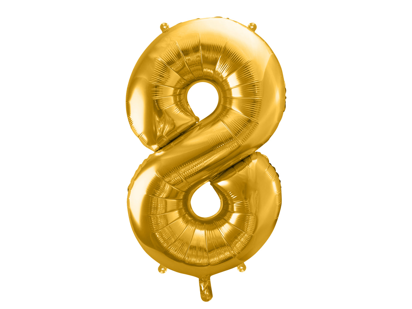 Folienballon Zahl – 86 cm, Gold