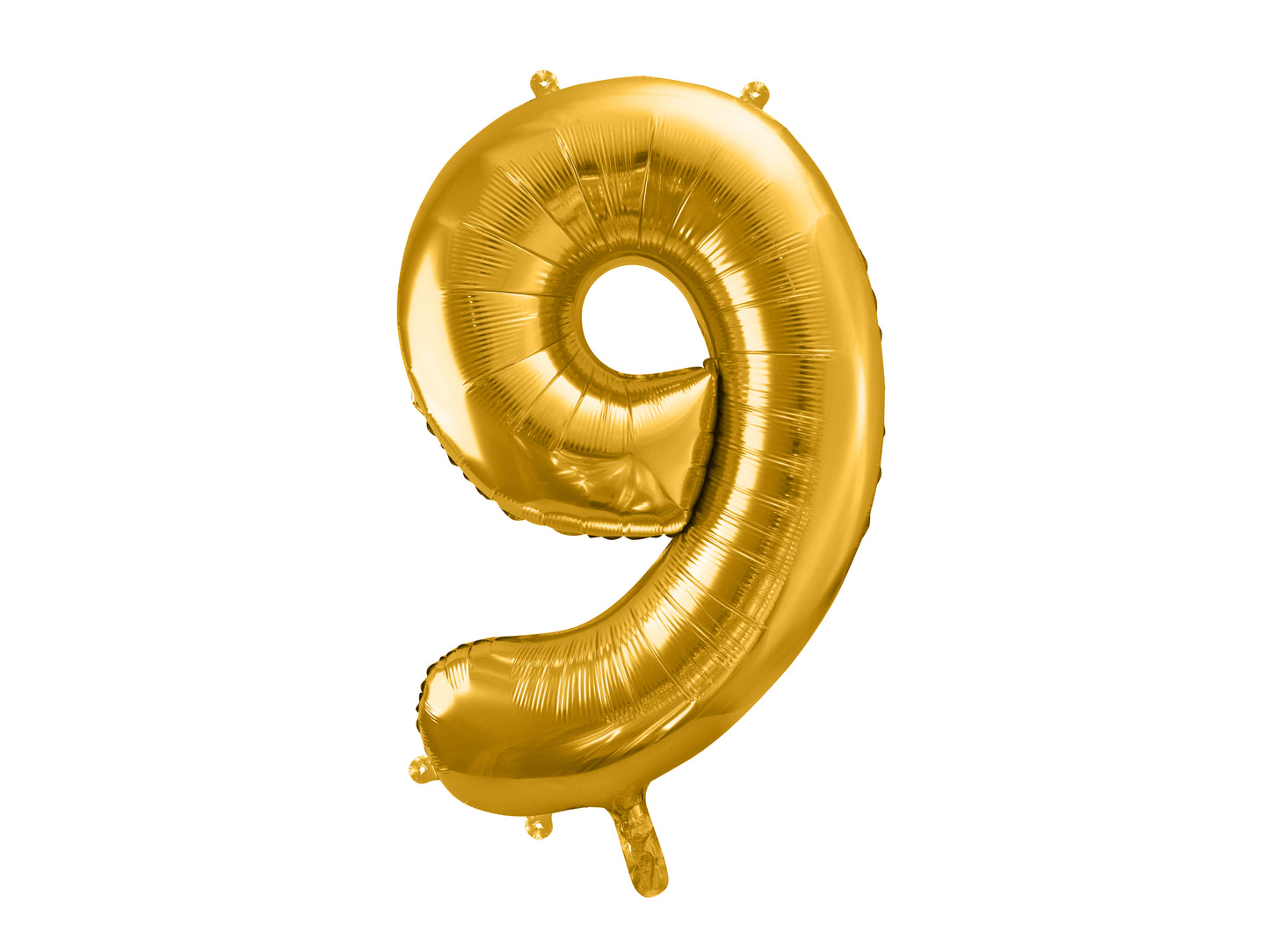 Folienballon Zahl – 86 cm, Gold