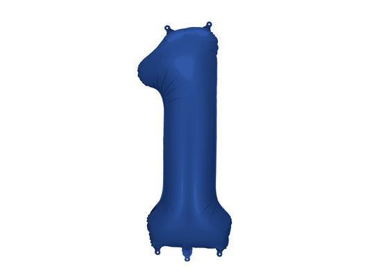 Folienballon Zahl - Marineblau - 86 cm