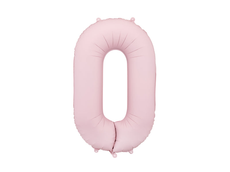 Folienballon Zahl – 86 cm, rosa