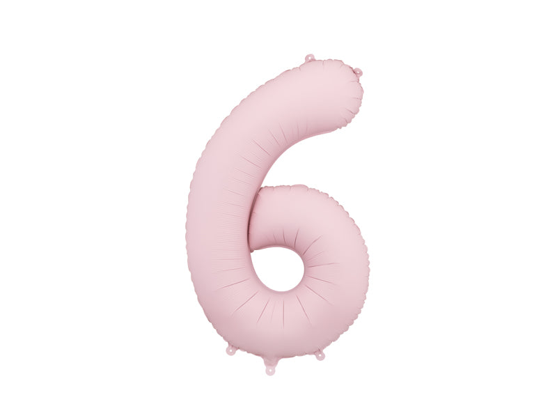 Folienballon Zahl – 86 cm, rosa