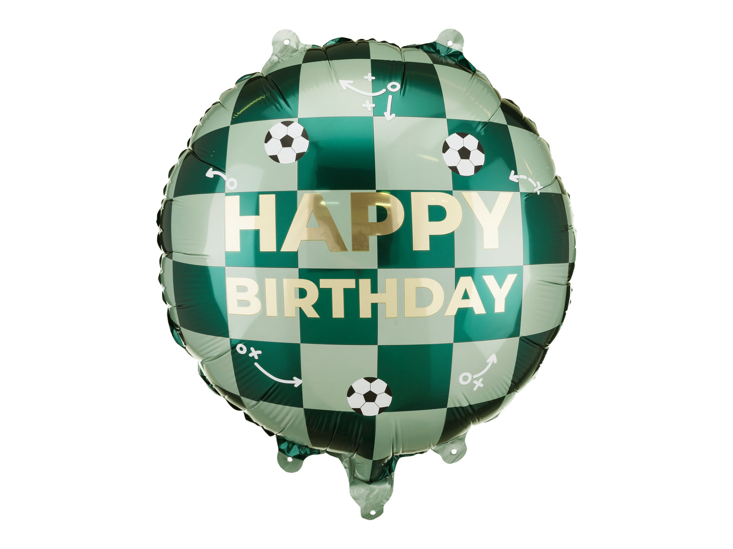 Folienballon „Happy Birthday“ mit bunten Bällen – 35x35 cm