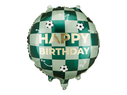 Folienballon „Happy Birthday“ mit bunten Bällen – 35x35 cm