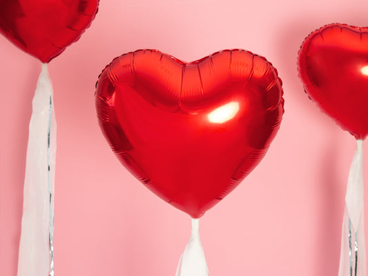 Folienballon Herz – 45 cm, Grün
