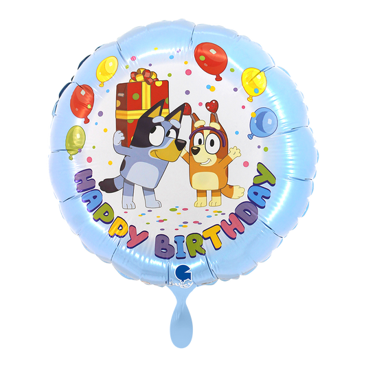 Ballon – Bluey „Happy Birthday“ Folienballon Ø 45 cm