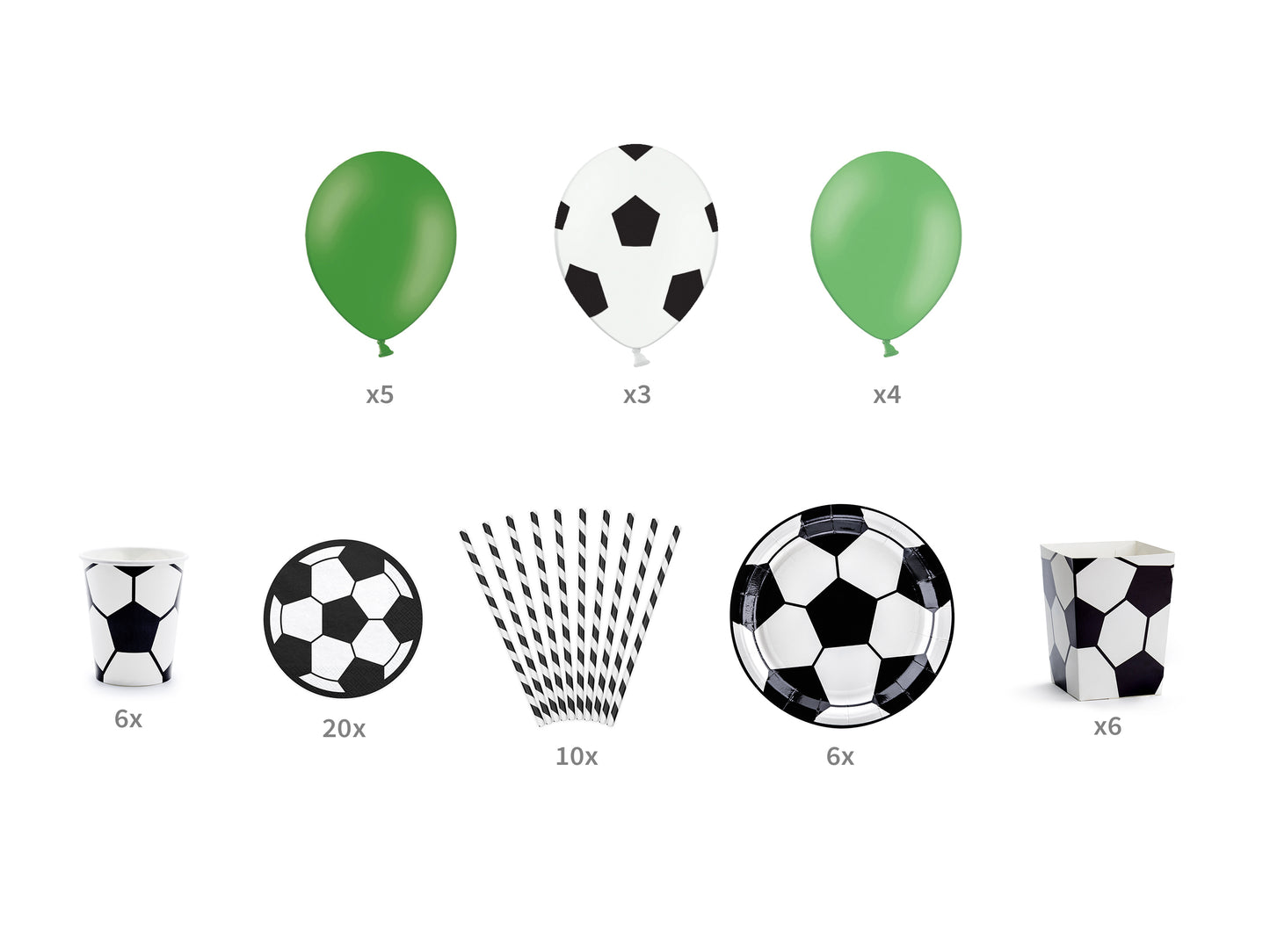 Party-Dekorationsset „Ball“ – Mix, 60-teilig