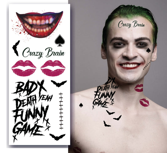 Mr. Smile Klebe-Tattoo – Für Gesicht & Körper