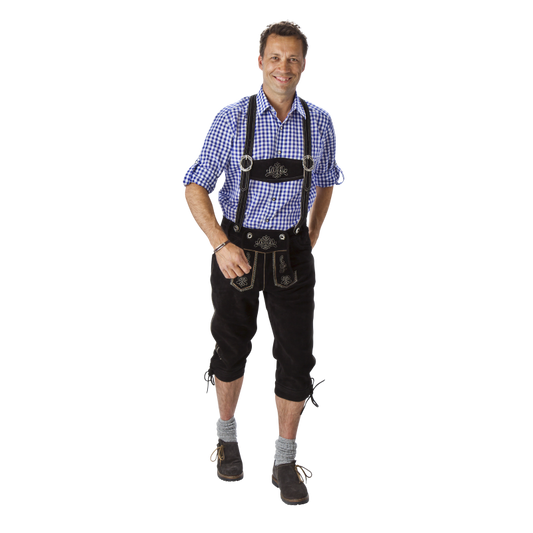 Lederhose kniebund schwarz