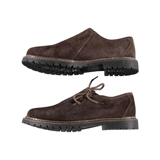 Trachtenschuhe Herren – dunkelbraun, klassisch